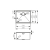 KSM-5548 Мойка из нержавеющей стали KAISER 550x480x200
